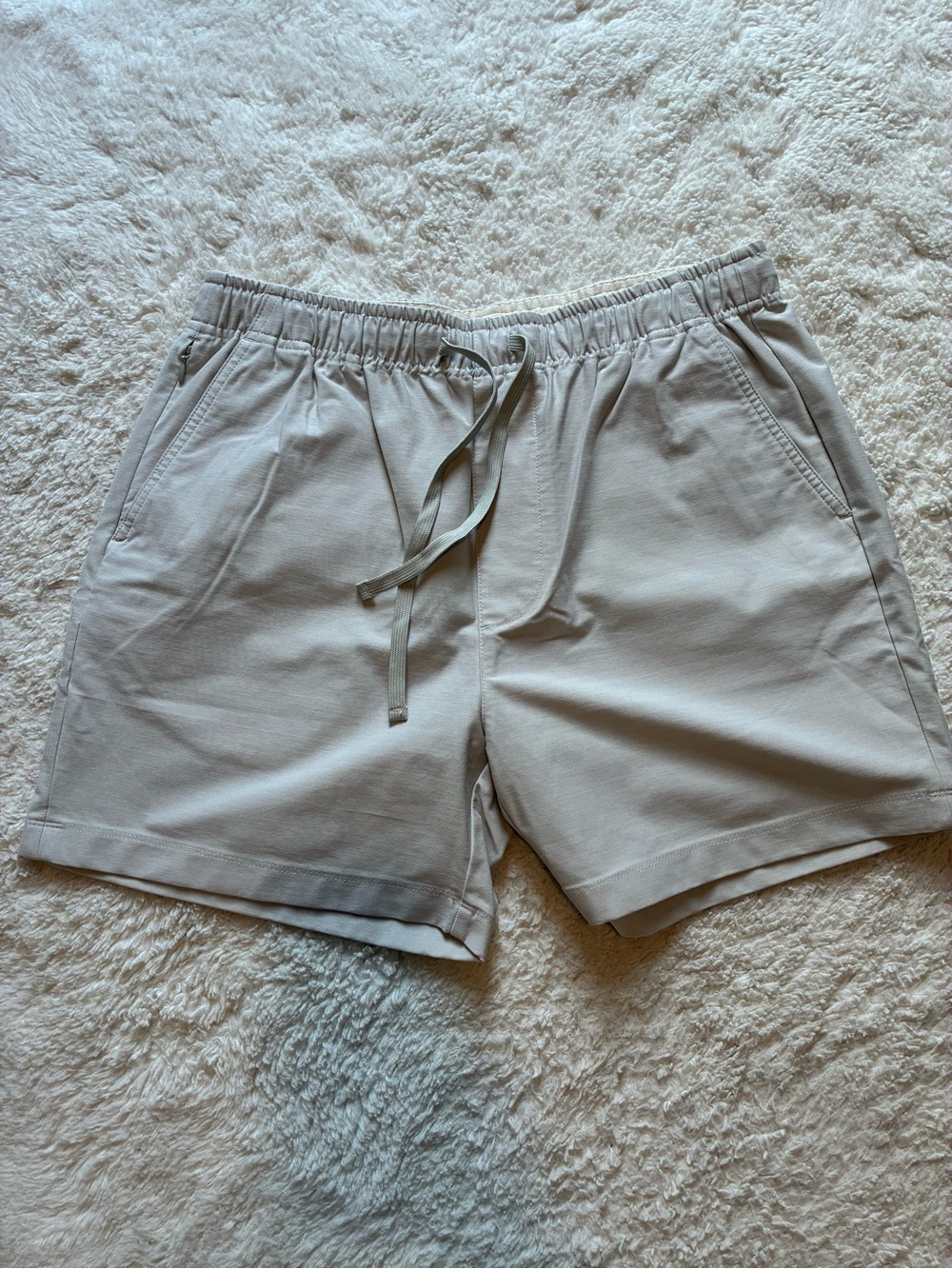 J. Crew Men's Drawstring Shorts in Light Stone